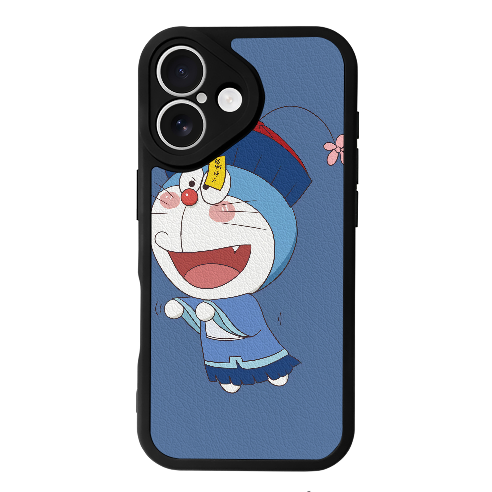（画像用） ドラえもん Doraemon 【iPhone 16シリーズ対応】シリコンスマホケース（レザー調） 材質：シリコン
